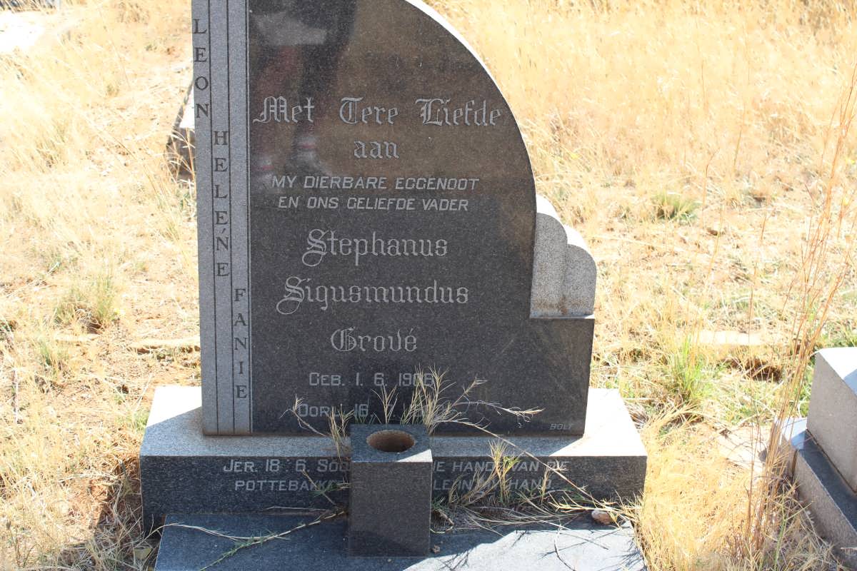 GROVÉ Stephanus Sigusmundus 1906-1962