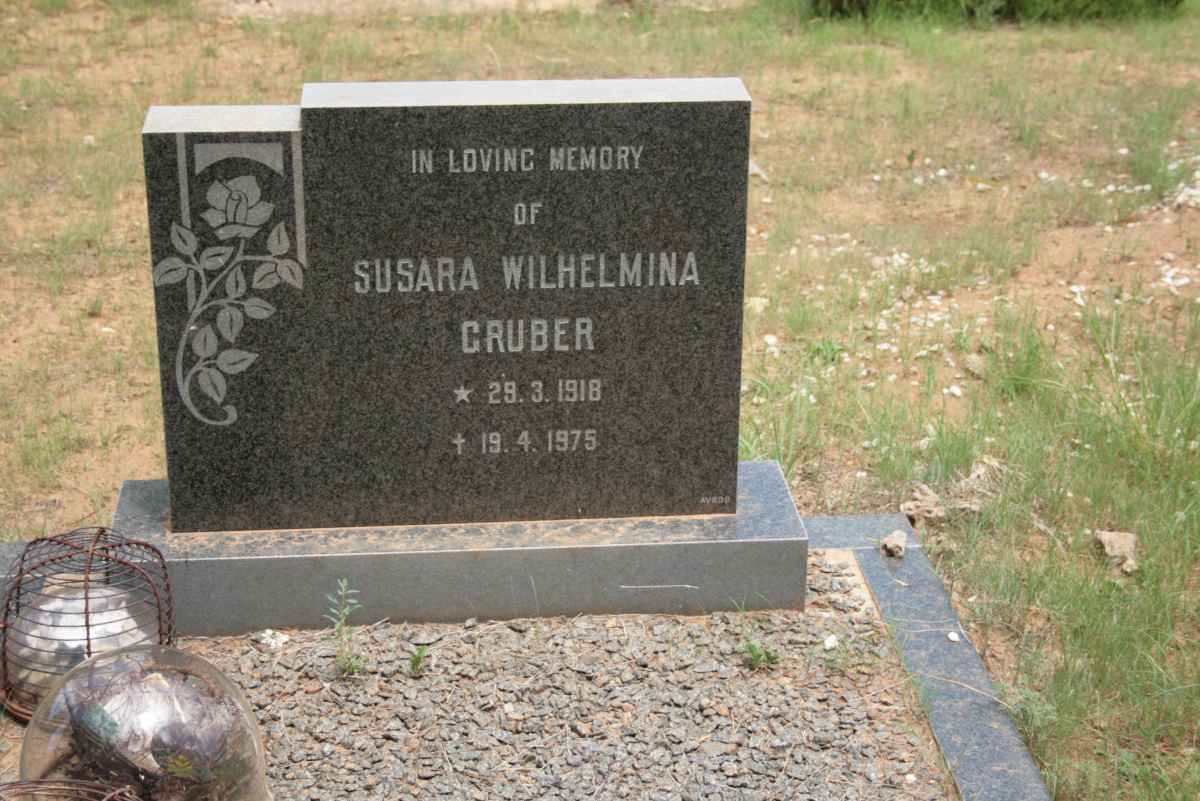 GRUBER Susara Wilhelmina 1918-1975
