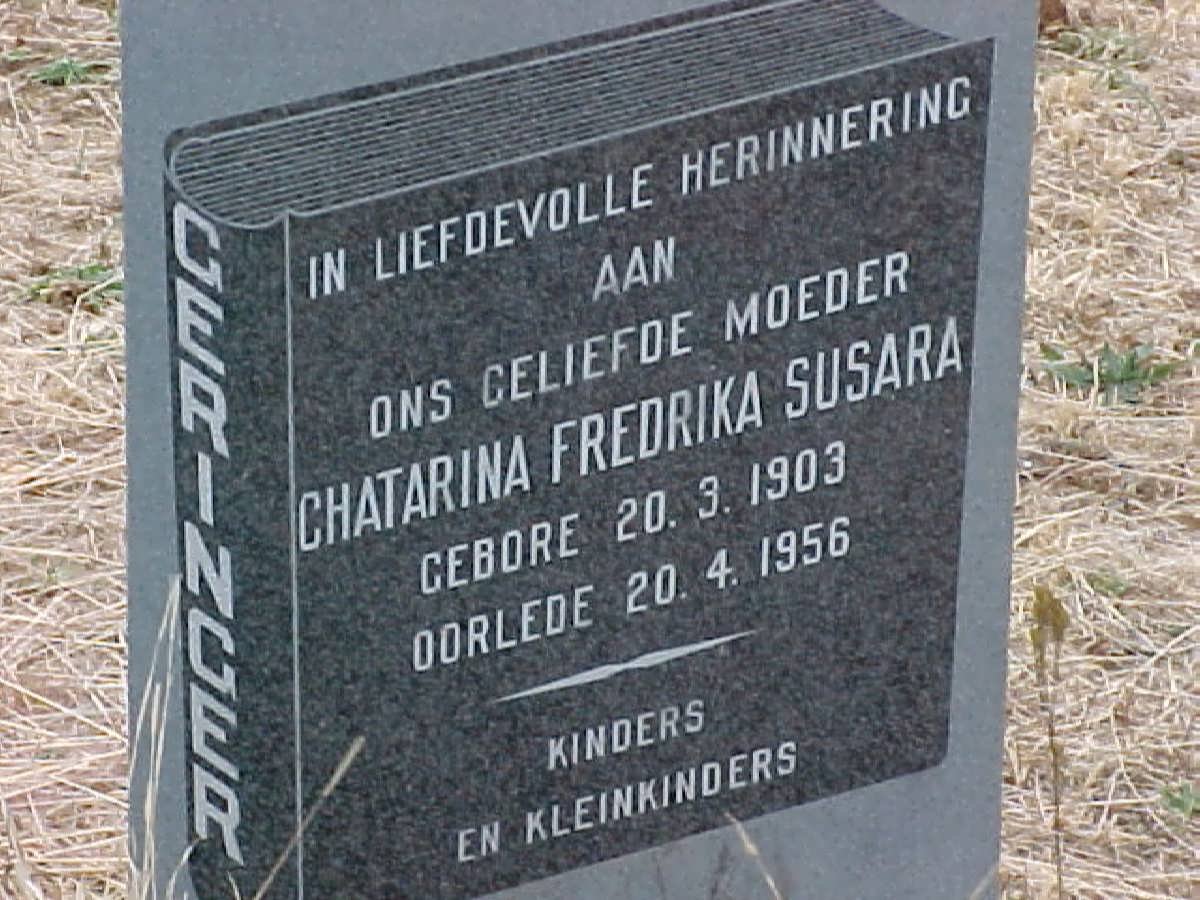 GERINGER Chatarina Fredrika Susara 1903-1956