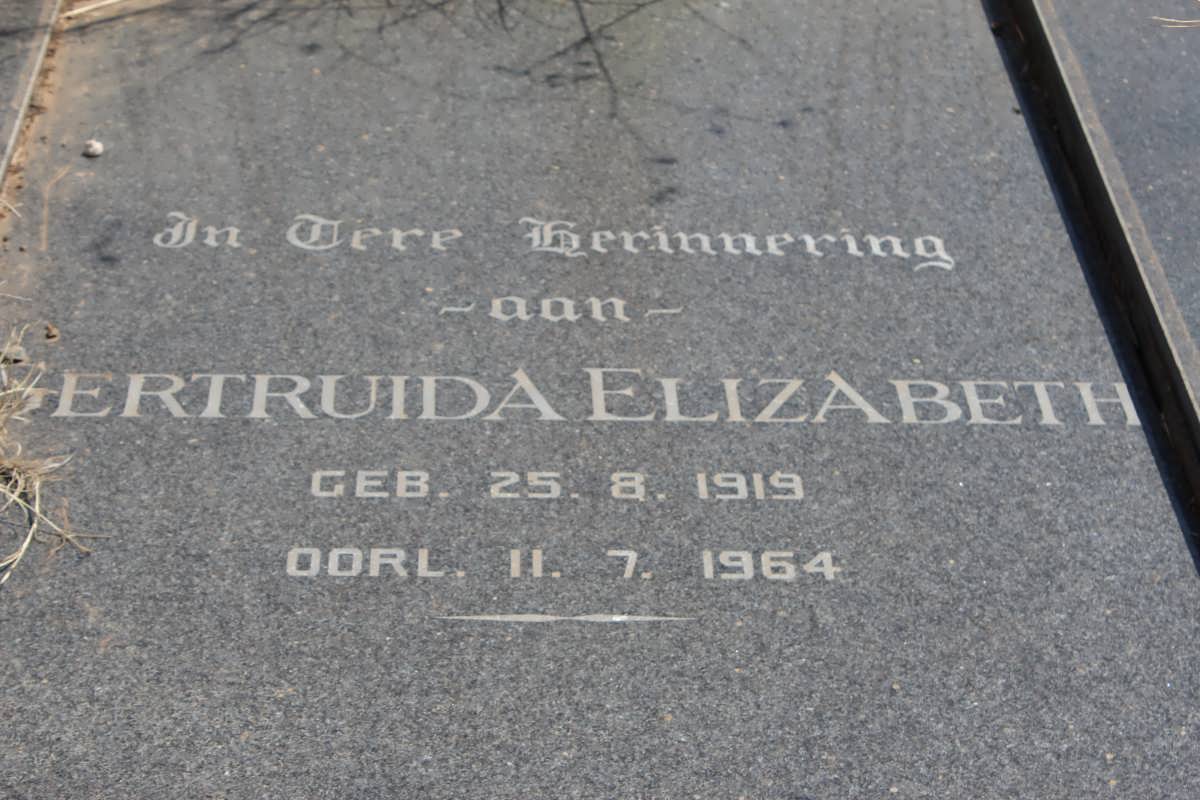 GROTIUS Gertruida Elizabeth 1919-1964