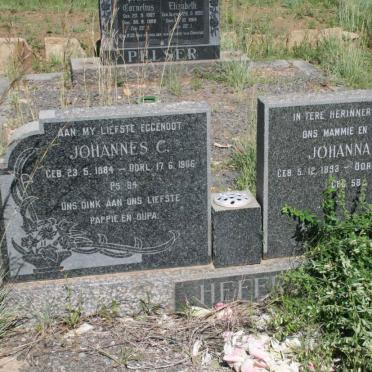 HEFER Johannes A.1884-1966 &amp; Johanna A. 1893-1978