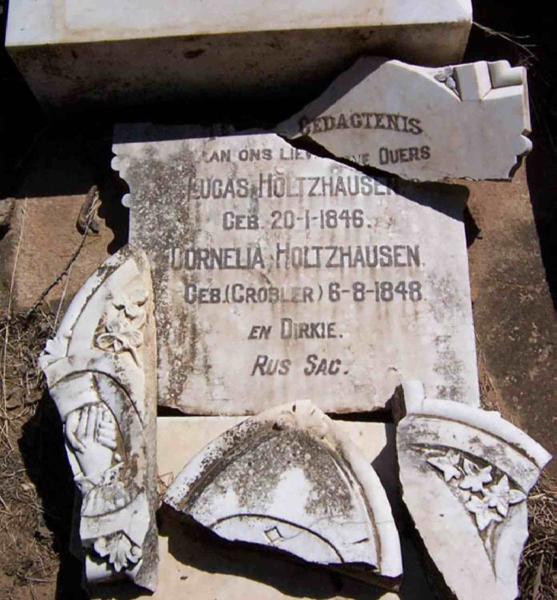 HOLTZHAUSEN Lucas -1846 &amp; Cornelia GROBLER -1848 :: HOLTZHAUSEN Dirkie