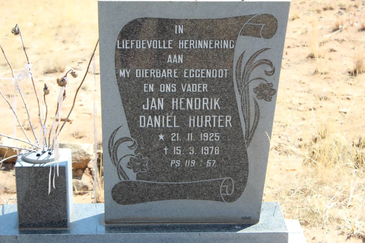 HURTER Jan Hendrik Daniel 1925-1978