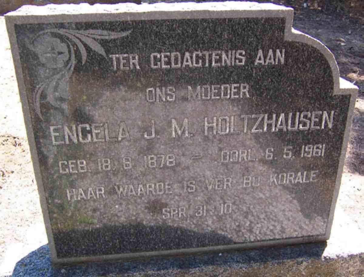HOLTZHAUSEN Engela J.M. 1878-1961