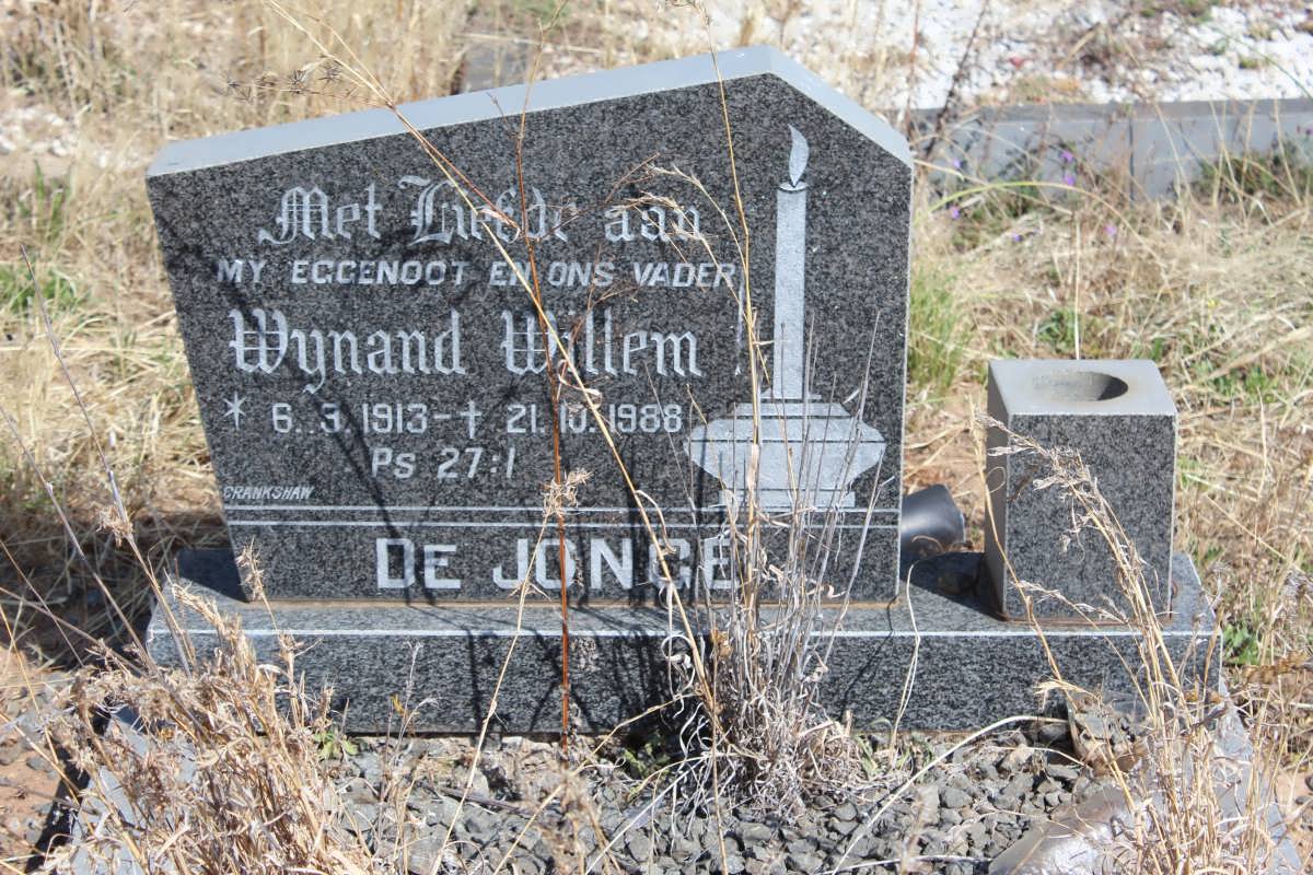 JONGE Wynand Willem, de 1913-1988