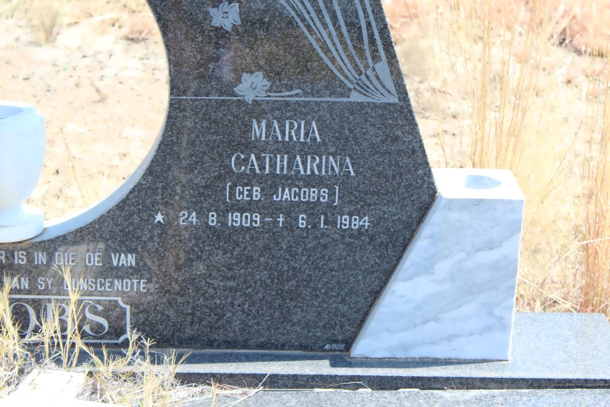 JACOBS Maria Catharina nee JACOBS 1909-1984