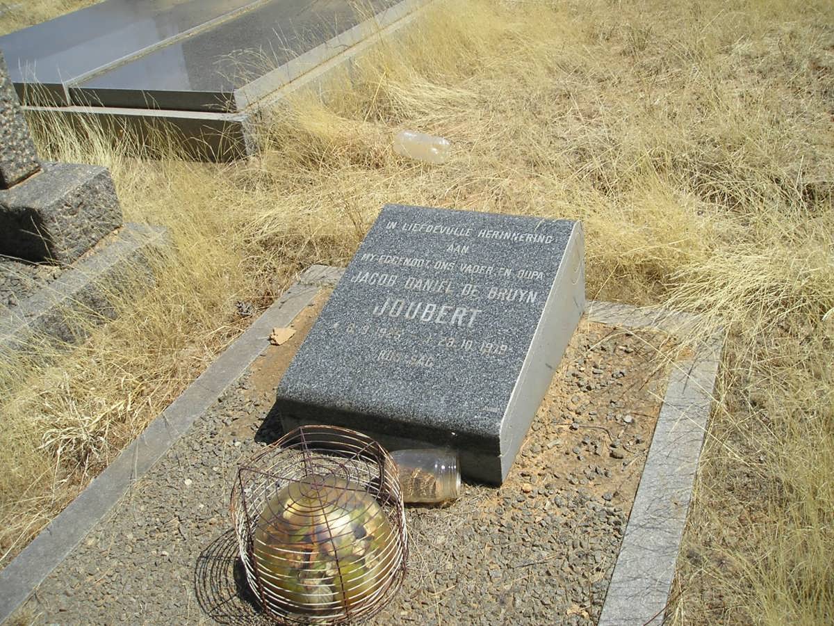 JOUBERT Jacob Daniel De Bruyn 1925-1979