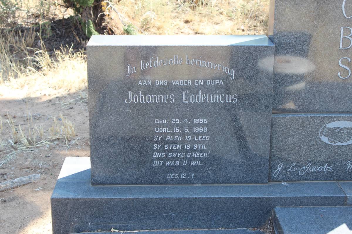 JACOBS Johannes Lodewicus 1895-1969