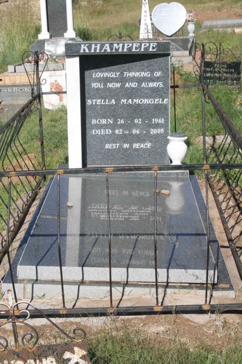KHAMPEPE Stella Mamokgele 1961-2005