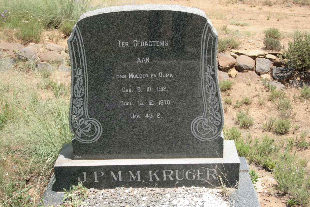 KRUGER J.P.M.M. 1912-1970
