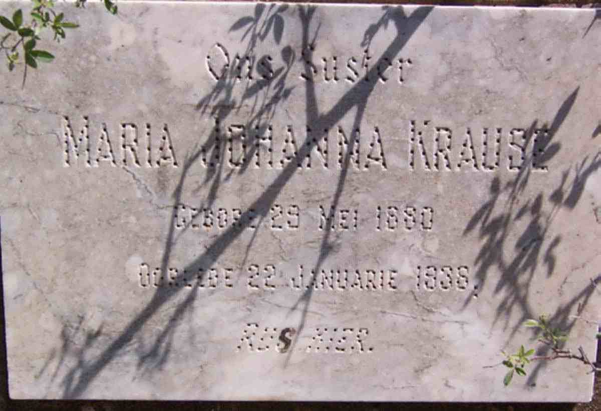 KRAUSE Maria Johanna 1880-1938