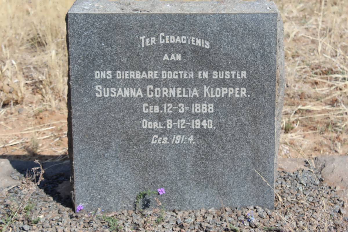 KLOPPER Susanna Cornelia 1888-1949