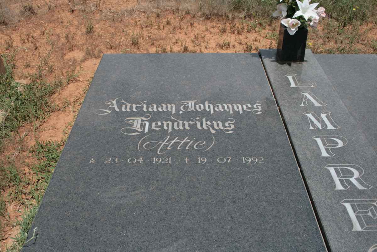 LAMPRECHT Adriaan Johannes Hendrikus 1921-1992