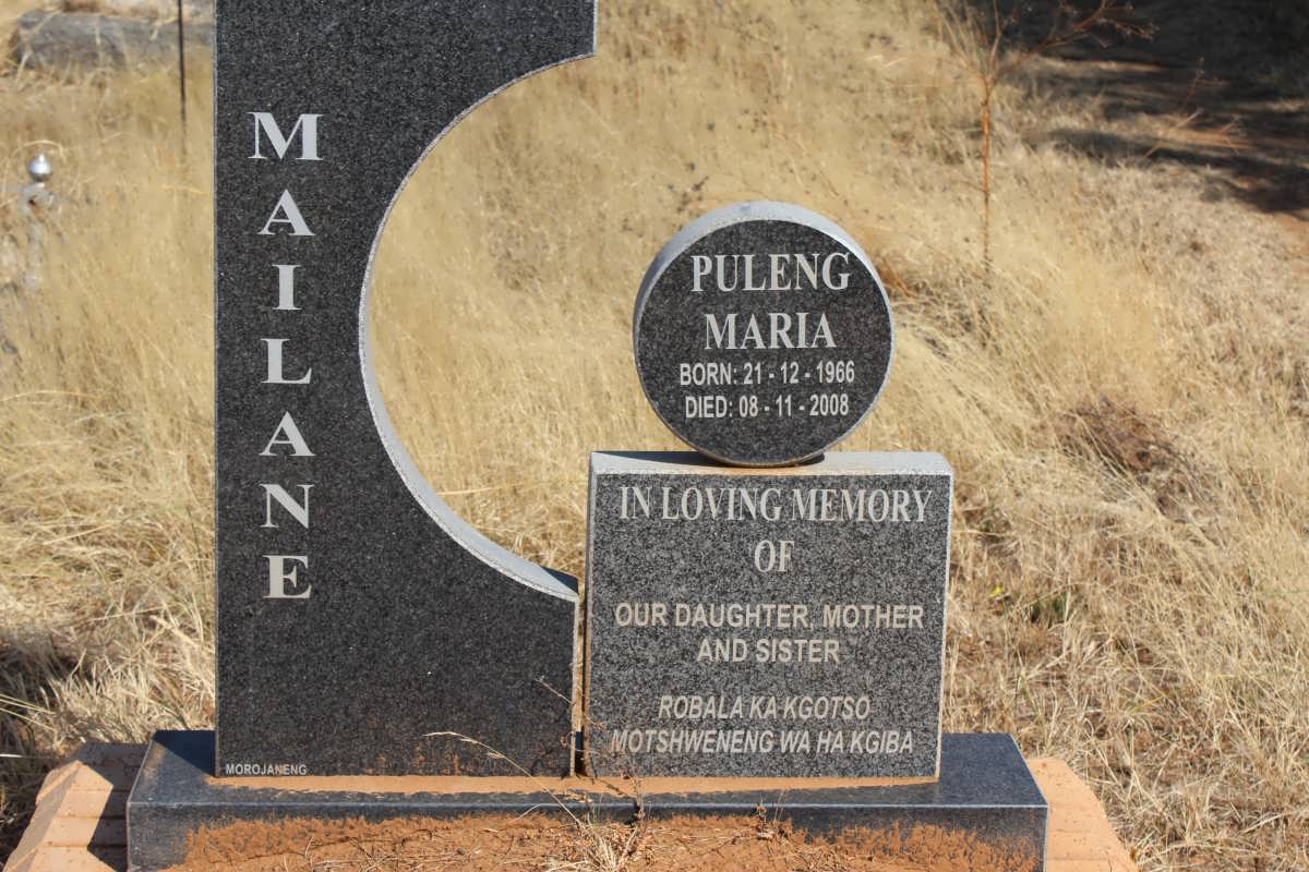 MAILANE Puleng Maria 1966-2008