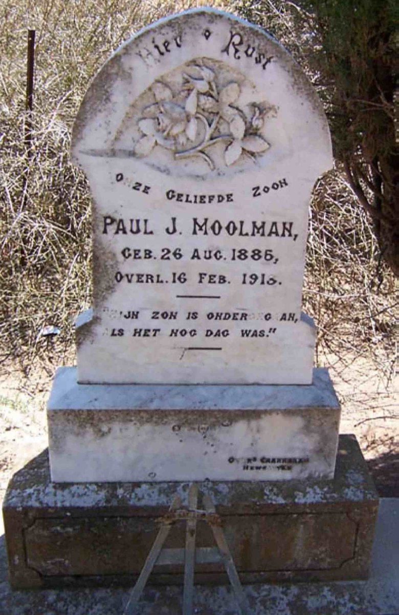 MOOLMAN Paul J. 1885-1918
