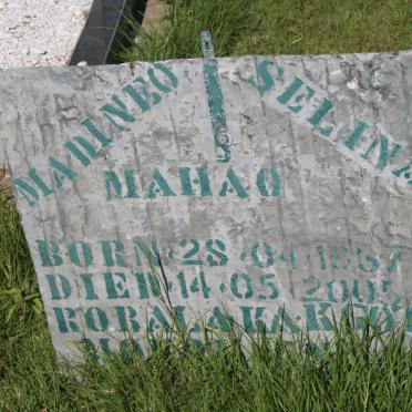 MAHAO Madineo Selina 1937-2005