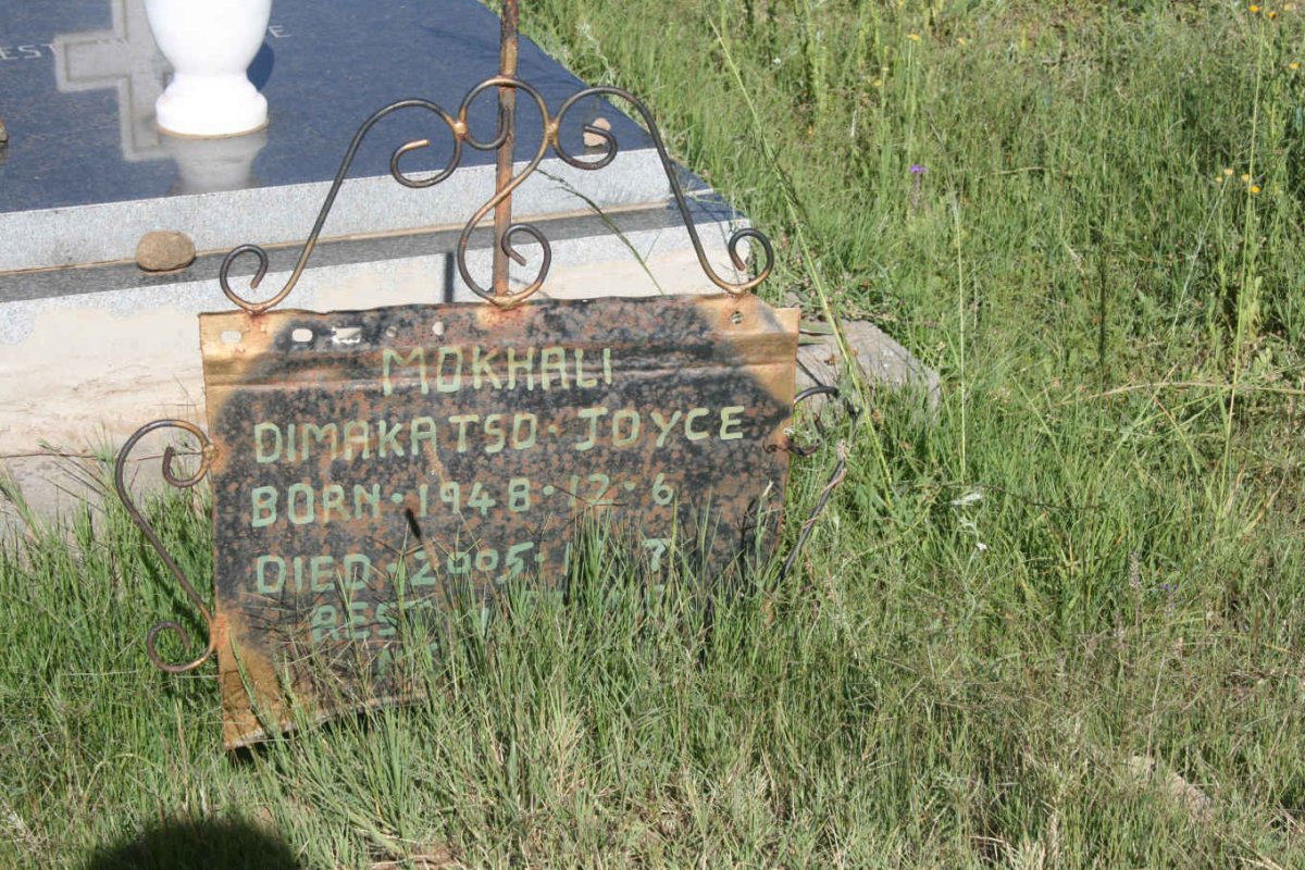 MOKHALI Joyce Dimakatso 1948-2005