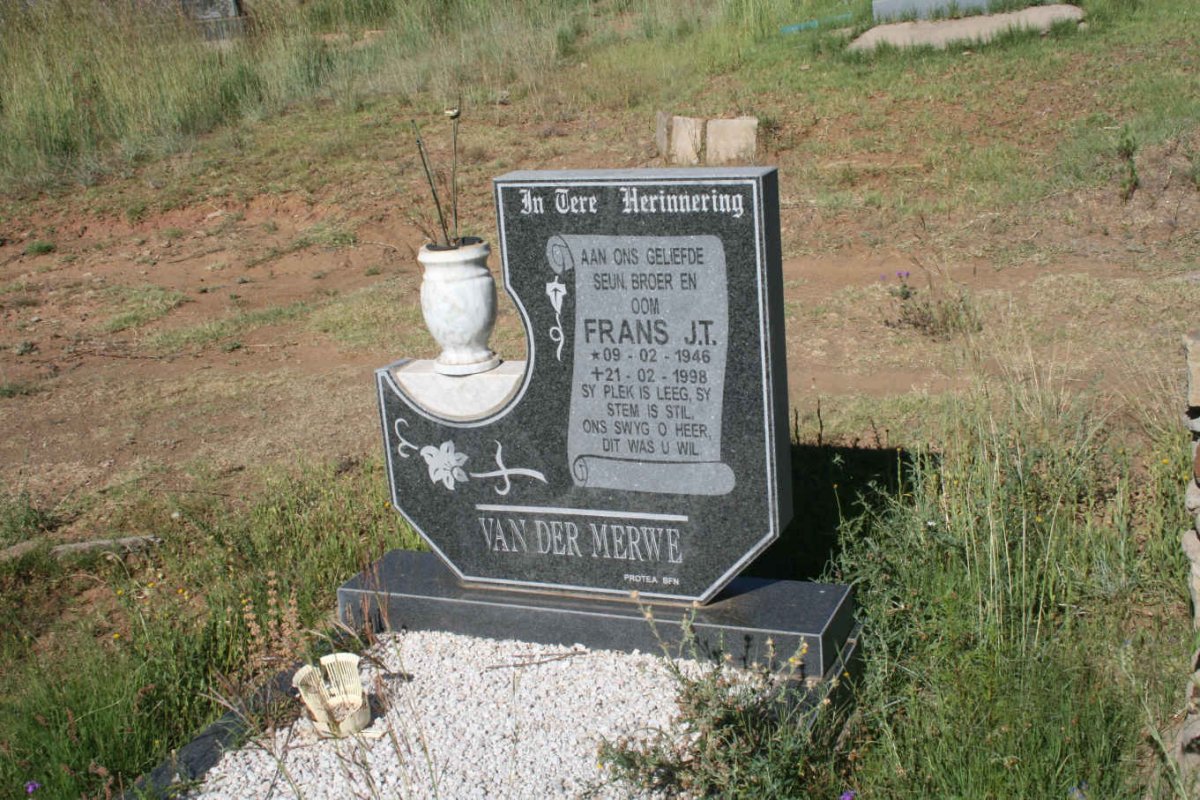 MERWE Frans J.T., van der 1946-1998