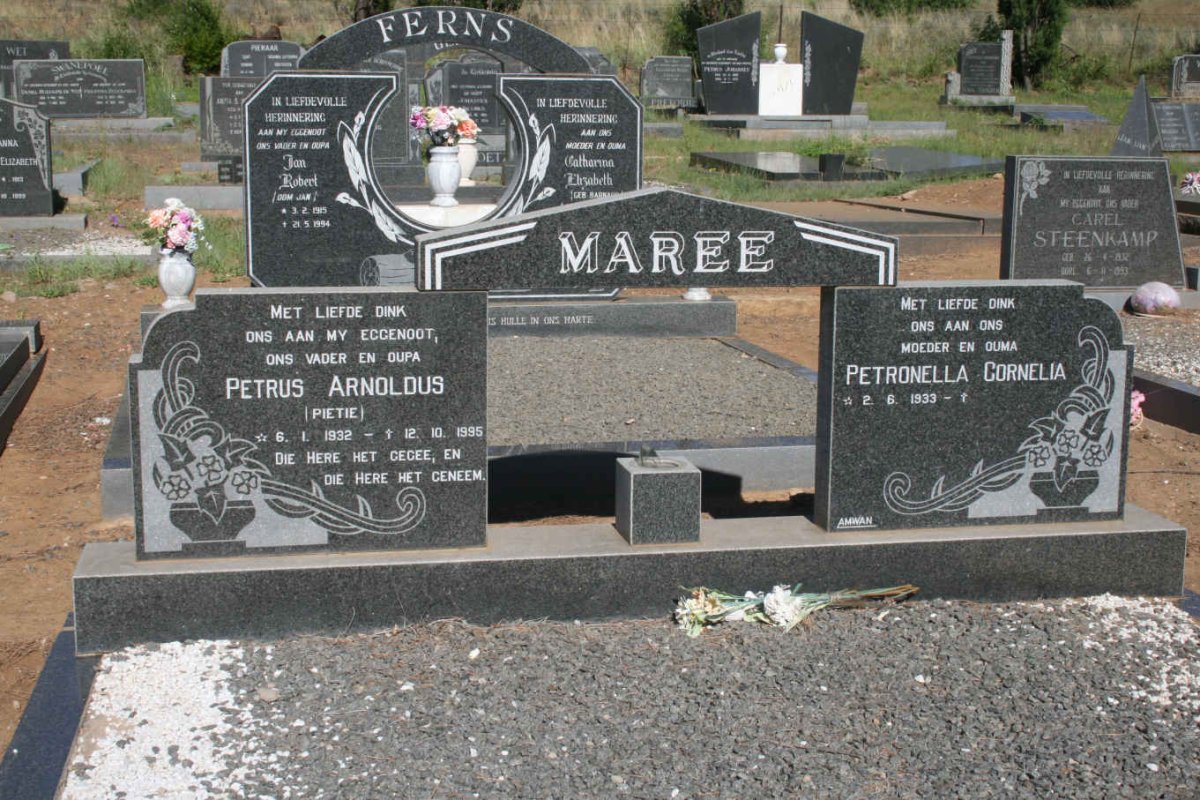 MAREE Petrus Arnoldus 1932-1995 &amp; Petronella Cornelia 1933-