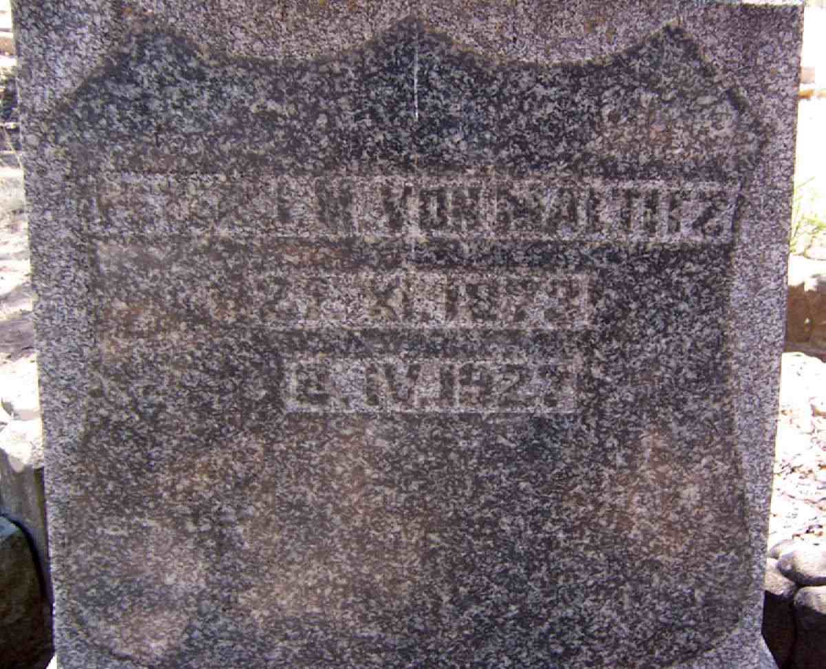 MALTITZ ? H., von 1873-1927