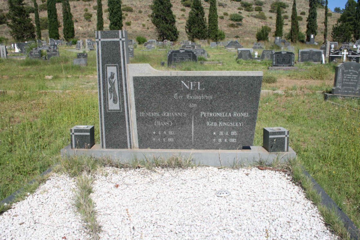 NEL Hendrik Johannes 1913-19?? &amp; Petronella Ronel KINGSLEY 1915-1983