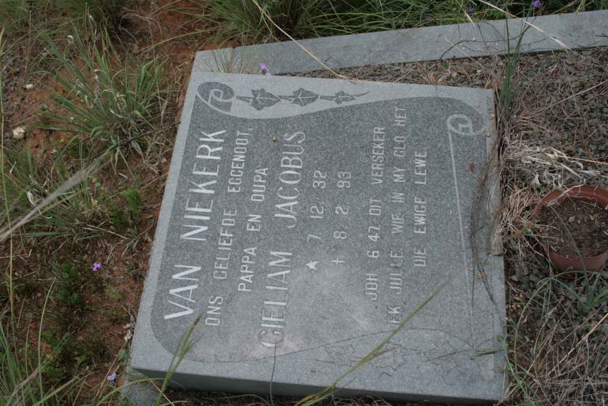 NIEKERK Gieliam Jacobus, van 1932-1993