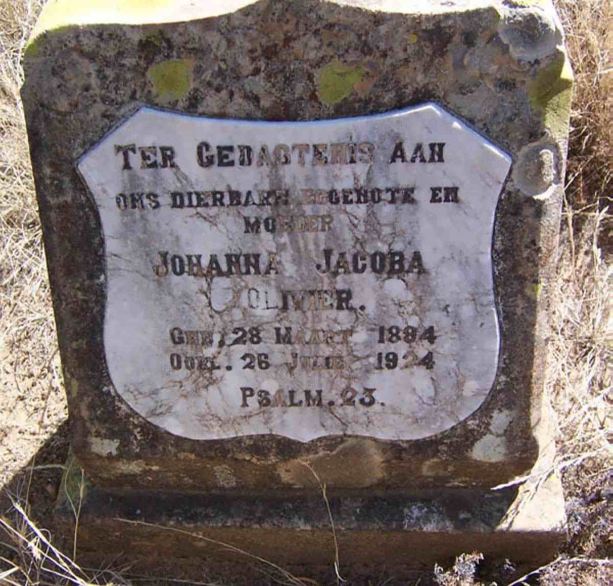 OLIVIER Johanna Jacoba 1894-1924