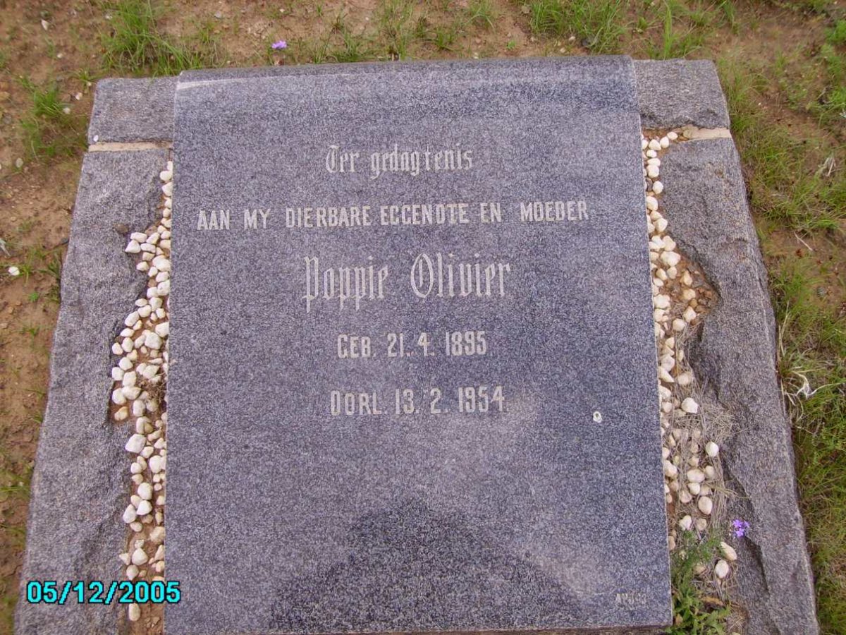 OLIVIER Poppie 1895-1954