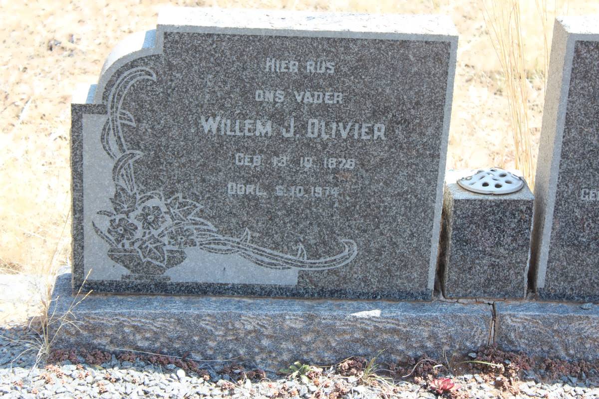 OLIVIER Willem J. 1876-1974 &amp; Elsie I.J. WELDHAGEN 1876-1957