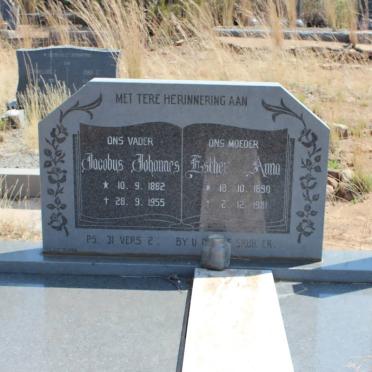 OOSTHUIZEN Jacobus Johannes 1882-1955 &amp; Esther Anna 1890-1981