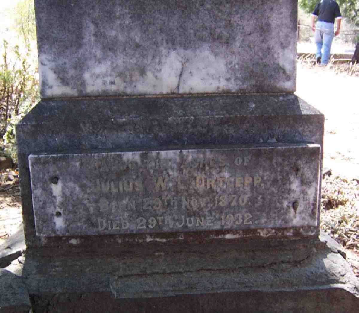 ORTLEPP Julius W.L. 1870-1932