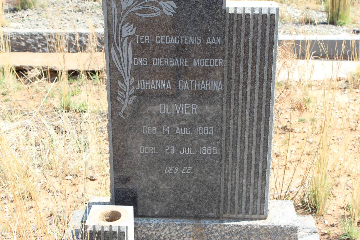 OLIVIER Johanna Catharina 1883-1966