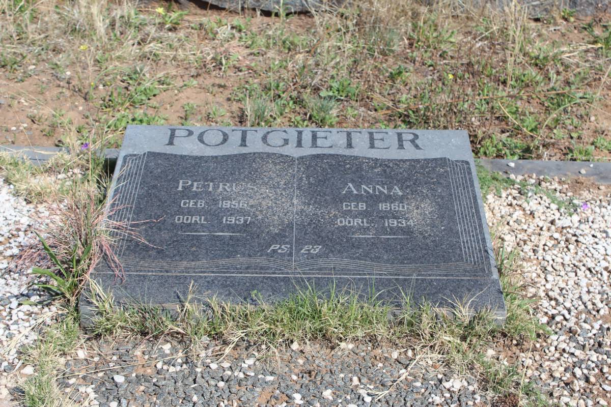 POTGIETER Petrus 1856-1937 &amp; Anna 1860-1934