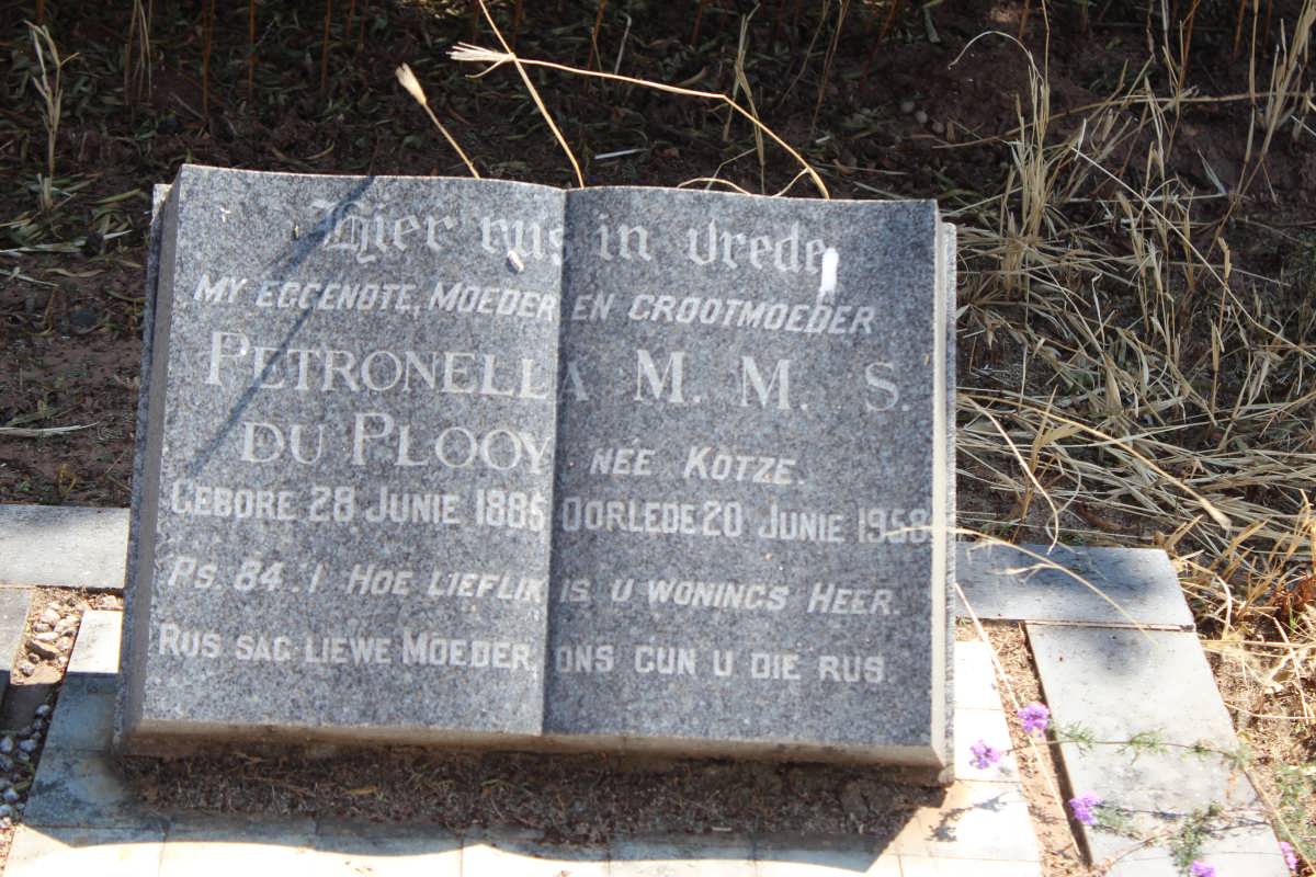 PLOOY Petronella M.M.S., du nee KOTZE 1885-1958
