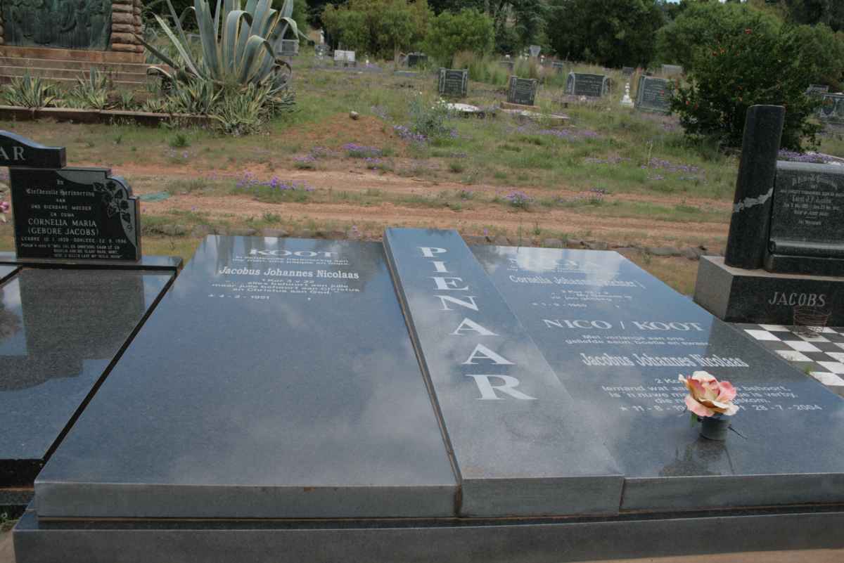PIENAAR Jacobus Johannes Nicolaas 1951- &amp; Cornelia Johanna RICHTER 1950- :: PIENAAR Jacobus Johannes Nicolaas 1983-2004