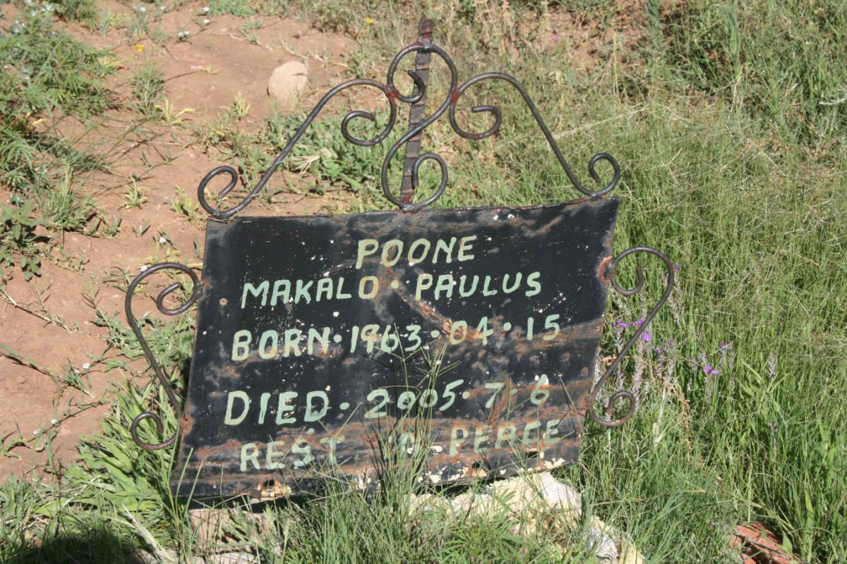 POONE Makalo Paulus 1963-2005