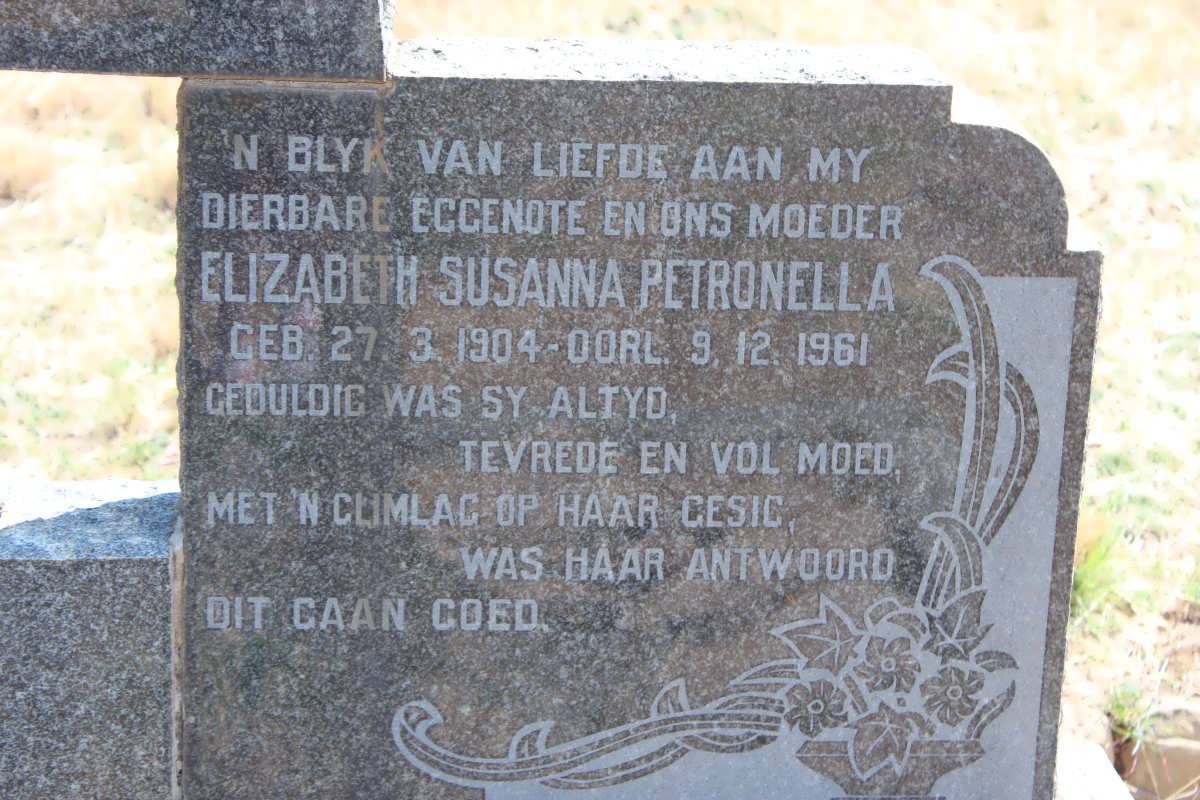 PEPLER Elizabeth Susanna Petronella 1904-1961