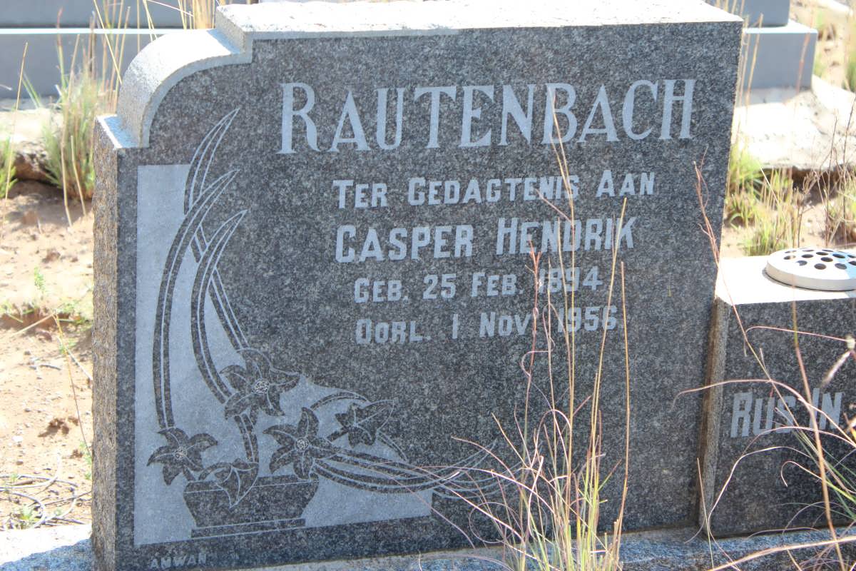 RAUTENBACH Casper Hendrik 1894-1956 &amp; Susanna Johanna VAN TONDER 1896-1966