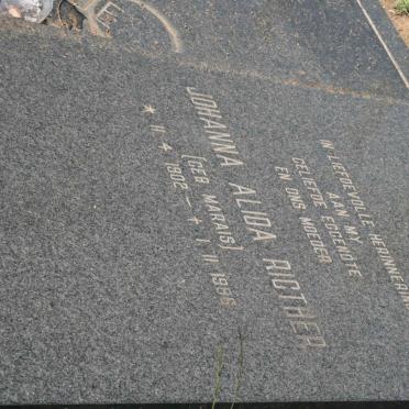 RICHTER Johan Andries 1895-1975 &amp; Johanna Alida MARAIS 1902-1986