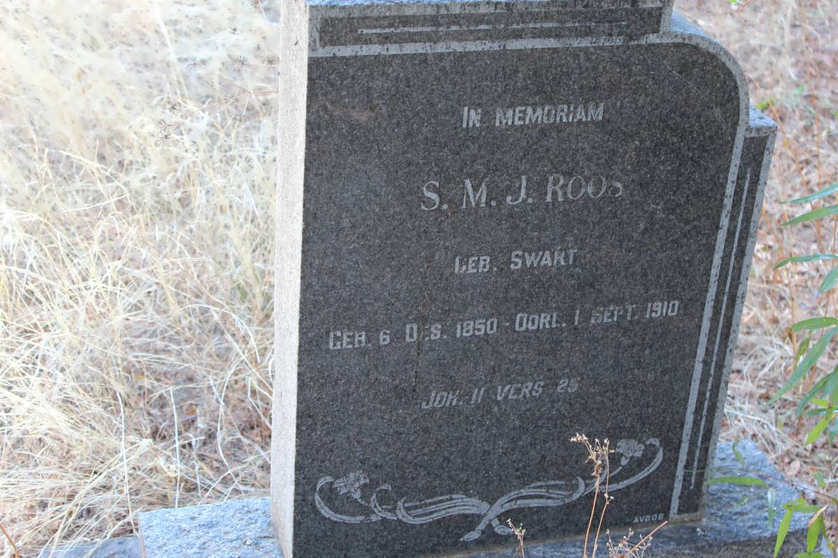 ROOS S.M.J. nee SWART 1850-1910