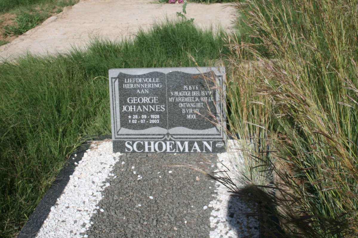 SCHOEMAN George Johannes 1928-2003