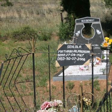SEHLOLA Mathabo Alphonsina 1967-2006