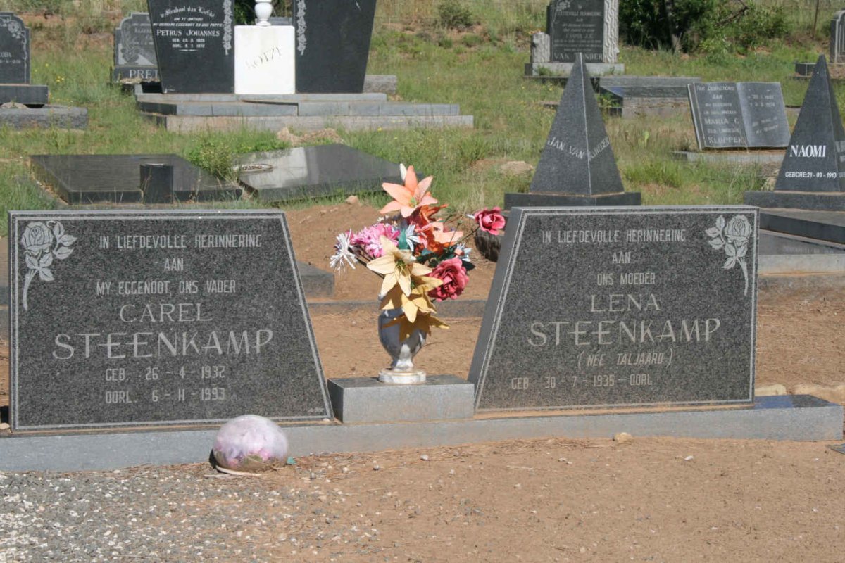 STEENKAMP Carel 1932-1993 &amp; Lena TALJAARD 1935-