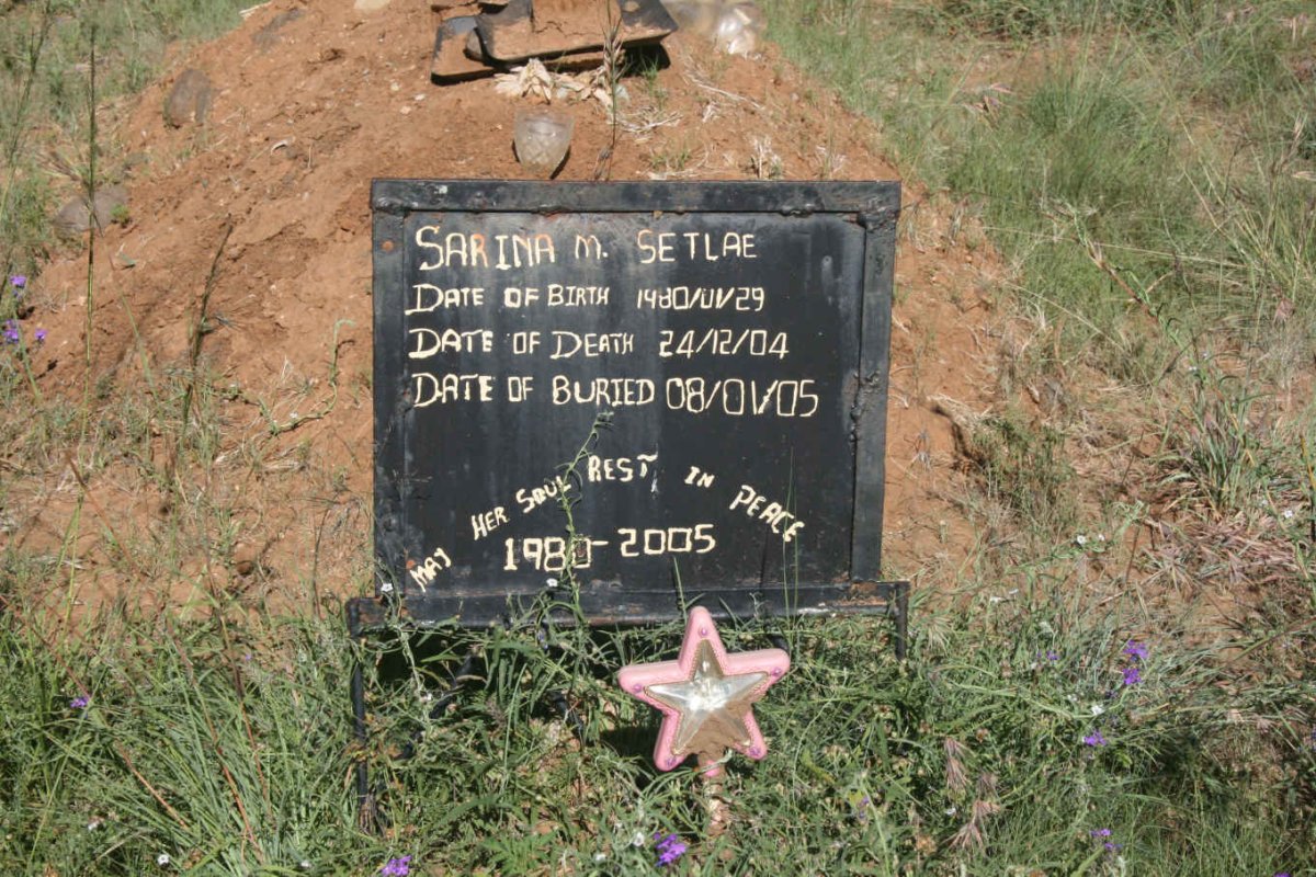 SETLAE Sarina M. 1980-2004