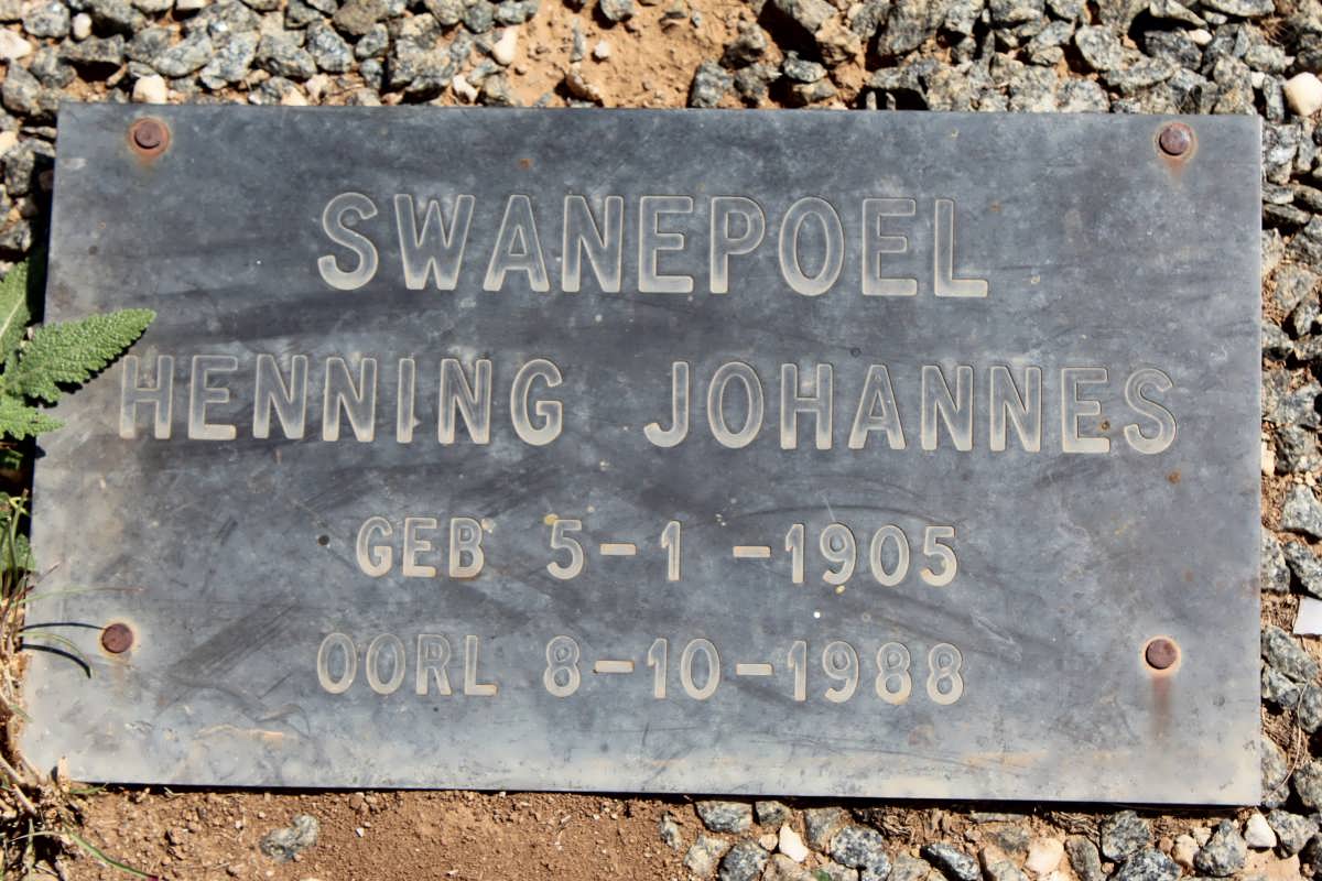 SWANEPOEL Henning Johannes 1905-1988