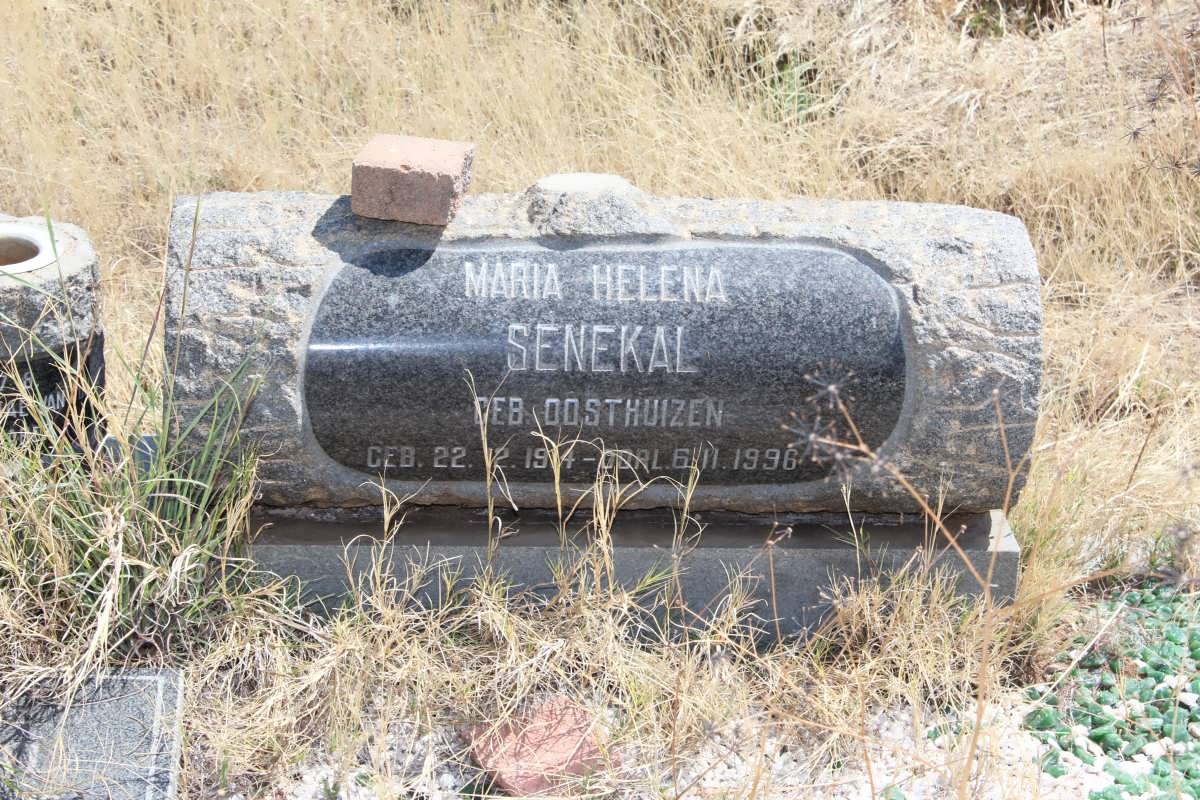 SENEKAL Maria Helena nee OOSTHUIZEN 1914-1996