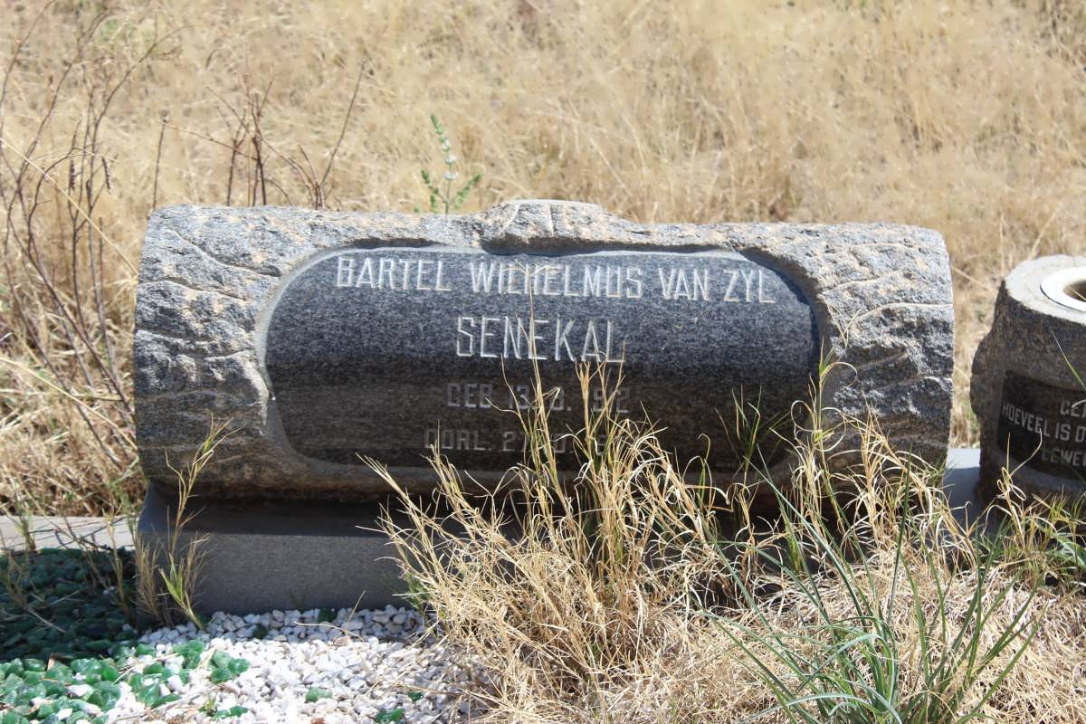 SENEKAL Bartel Wilhelmus van Zyl 1912-1976
