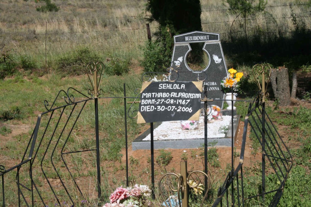 SEHLOLA Mathabo Alphonsina 1967-2006