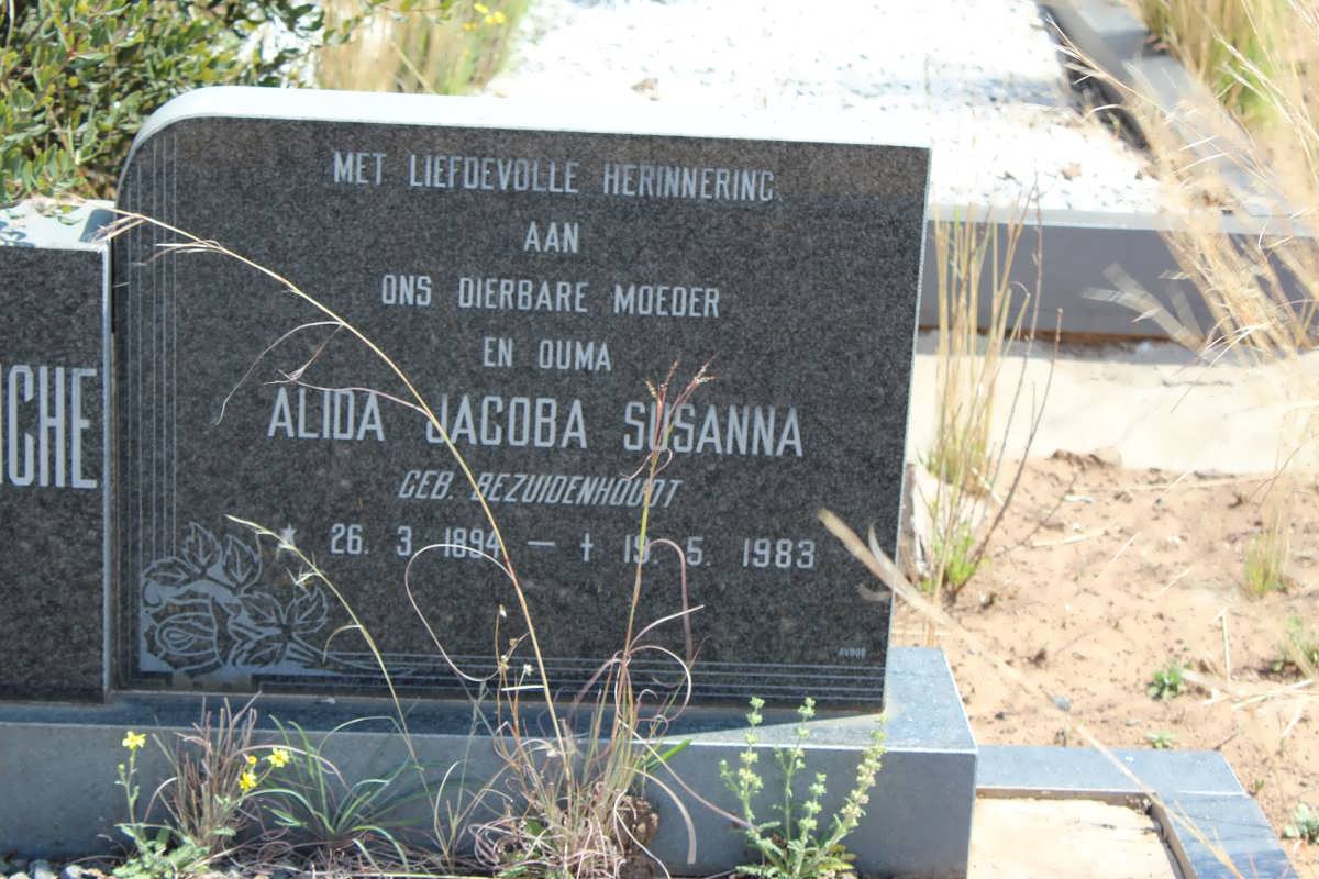 TERBLANCHE Nicolaas Petrus 1891-1980 &amp; Alida Jacoba Susanna BEZUIDENHOUT 1894-1983