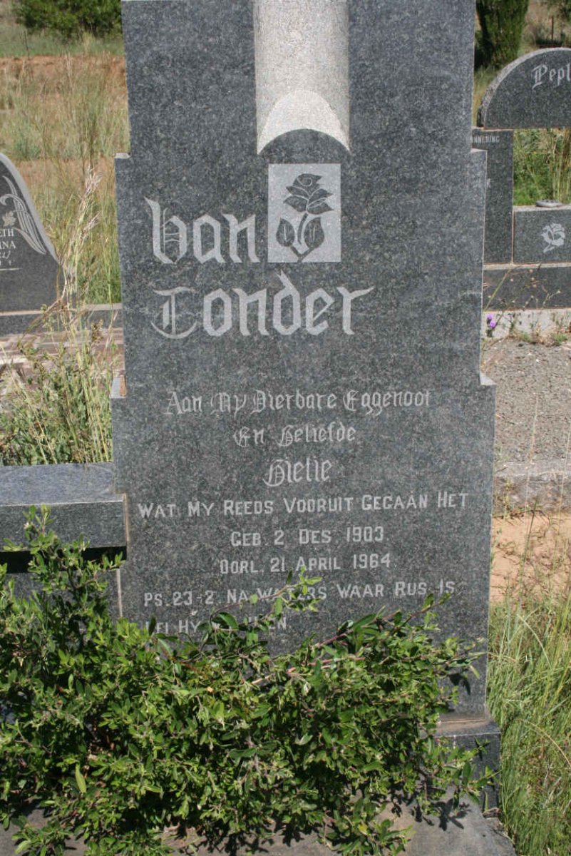 TONDER Gielie, van 1903-1964